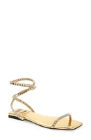 Jeffrey Campbell Luxor Strappy Sandal Gold Silver Combo at Nordstrom,