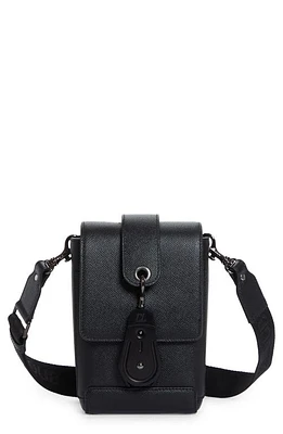 Christian Louboutin Groovy North/South Calfskin Crossbody Bag in Black/Black/Black at Nordstrom