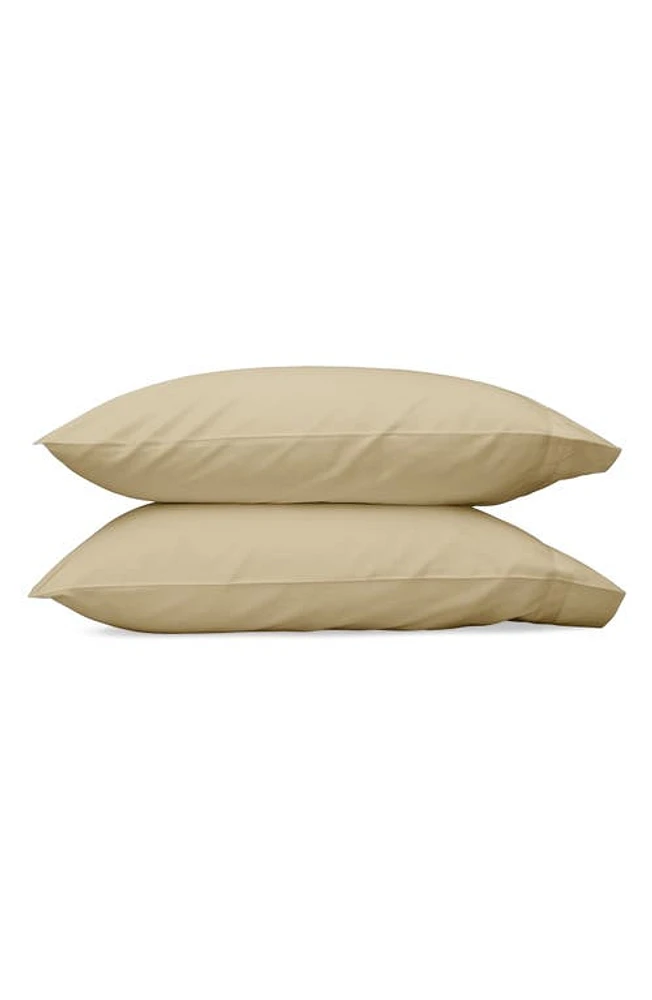 Matouk Nocturne 600 Thread Count Set of 2 Pillowcases in Champagne at Nordstrom