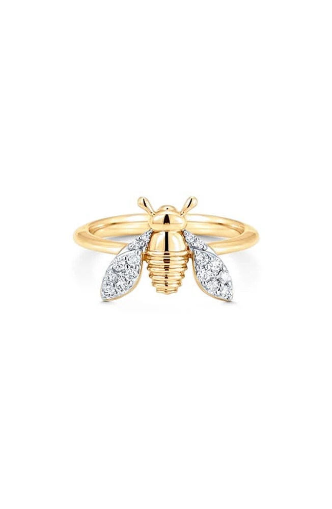 Sara Weinstock Queen Bee Diamond Pinky Ring in Yellow Gold at Nordstrom, Size 3.5