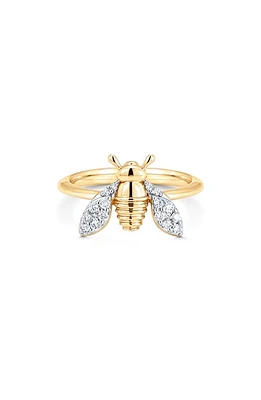 Sara Weinstock Queen Bee Diamond Pinky Ring in Yellow Gold at Nordstrom, Size 3.5