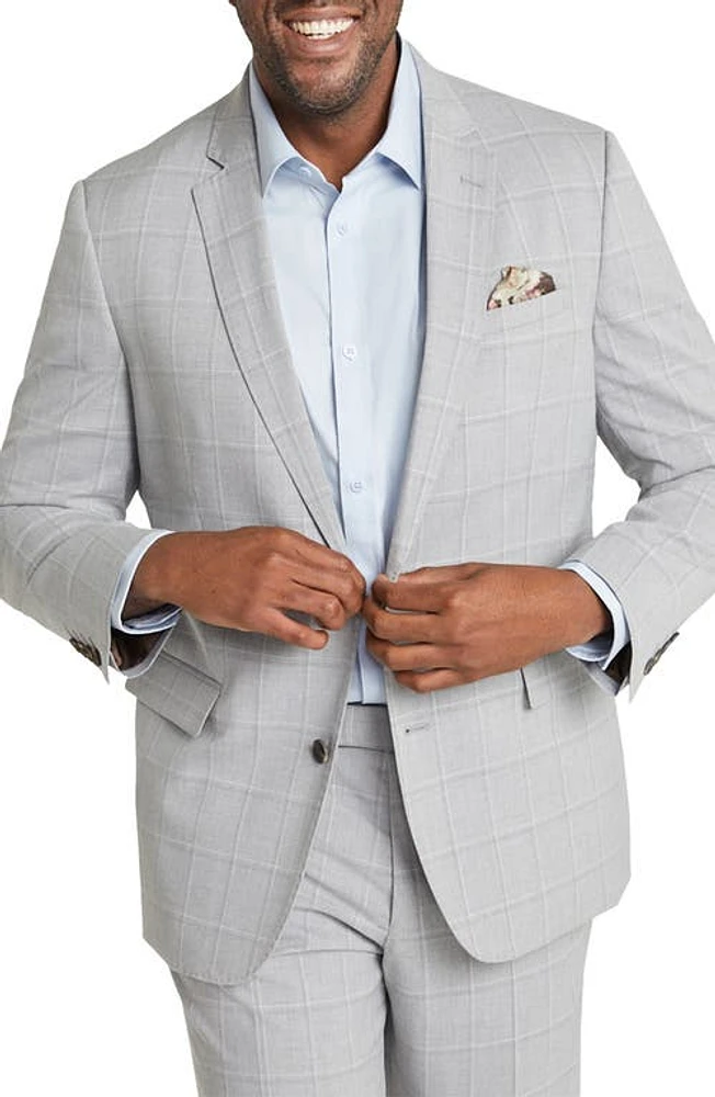 Johnny Bigg Cavill Check Sport Coat Silver at Nordstrom,