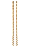 Sara Weinstock Isadora Cushion Diamond Linear Drop Earrings in Yellow Gold at Nordstrom