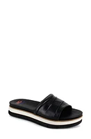 National Comfort Kai Scrunchie Platform Slide Sandal Leather at Nordstrom,