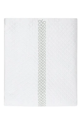 Matouk Astor Braid Matelassé Coverlet in Silver at Nordstrom