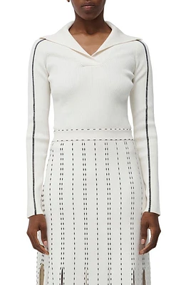 Simkhai Beckie Rib Sweater Ivory Multi at Nordstrom,