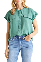 Splendid Kamryn Boxy Short Sleeve Button-Up Shirt at Nordstrom,