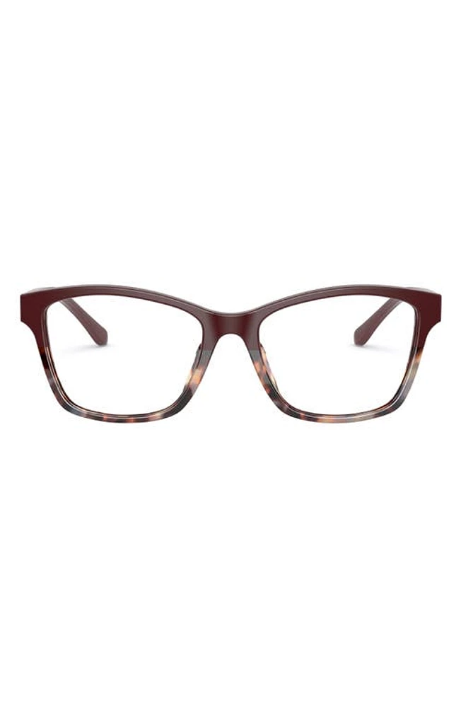 Tory Burch 53mm Optical Glasses in Bordeaux at Nordstrom