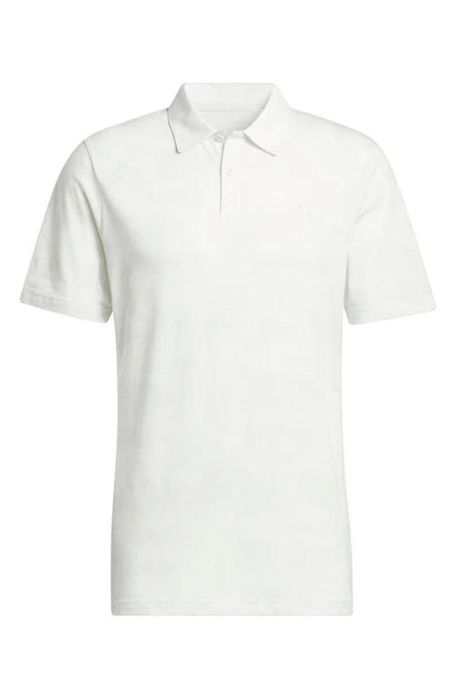 adidas Golf Go-To Piqué Polo in White/Crystal Jade at Nordstrom, Size Xx-Large