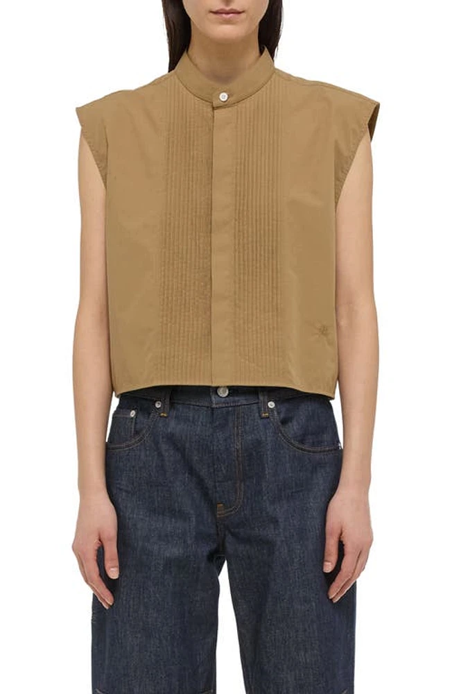 Helmut Lang Tux Bib Pintuck Top at Nordstrom,