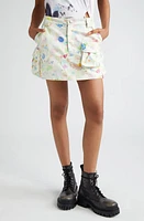 Collina Strada Bloom Doodle Twill Cargo Miniskirt at Nordstrom,