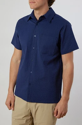 Rainforest The Acadia Seersucker Short Sleeve Button-Up Shirt at Nordstrom,