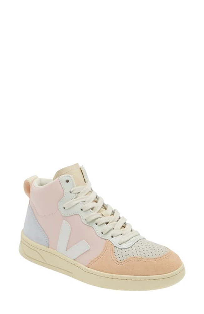 Veja V-15 High Top Sneaker Petale White Multico at Nordstrom,