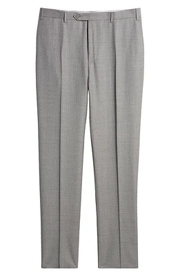 Canali Siena Regular Fit Wool Pants Light Grey at Nordstrom, Eu