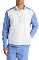 Peter Millar Weld Elite Performance Half Zip Pullover White at Nordstrom,