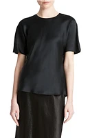 Vince Bias Cut Silk Satin T-Shirt at Nordstrom,