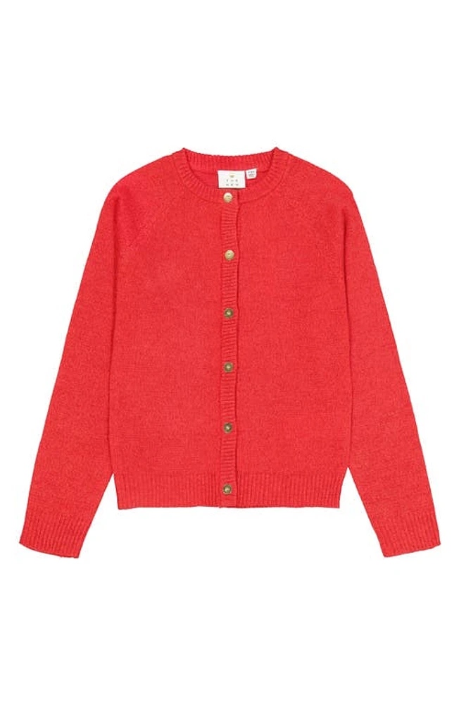 THE NEW Kids' Eve Glitter Cardigan Bright Red at Nordstrom, Y