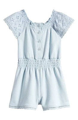 Splendid Eyelet Accent Romper Ocean at Nordstrom,