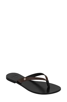 BELLA HA Italian Leather Handmade Flip Flop in Cocoa at Nordstrom, Size 9Us