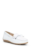 ara Amarillo Leather Driving Shoe White Cervocalf at Nordstrom,