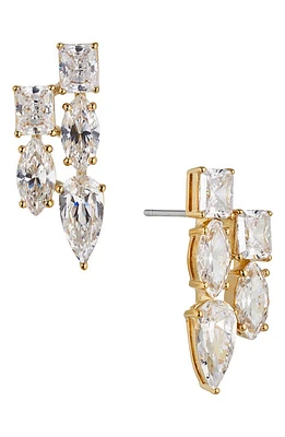 Nadri Cubic Zirconia Cluster Stud Earrings in Gold at Nordstrom