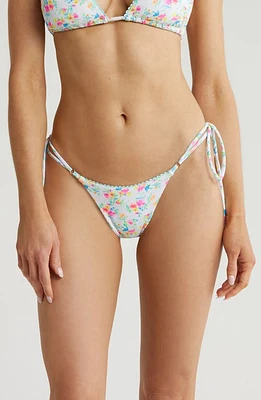 Kulani Kinis Side Tie Thong Bikini Bottoms Forever Fairytale at Nordstrom,