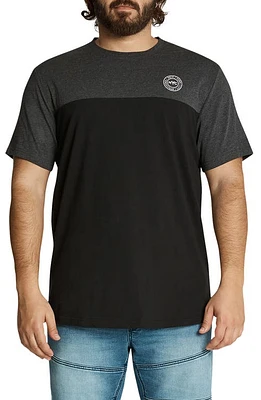 Johnny Bigg New York Splice Longline Graphic Tee Charcoal at Nordstrom,