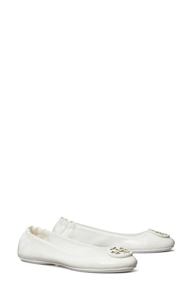 Tory Burch Minnie Travel Ballet Flat Gardenia at Nordstrom,