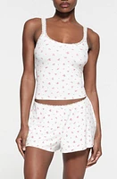 SKIMS Soft Lounge Lace Cami Neon Orchid Rose Print at Nordstrom,