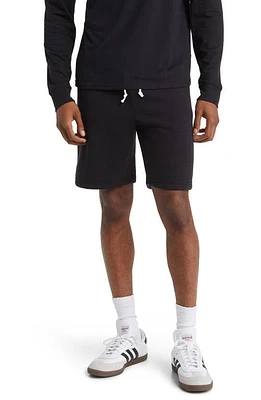 Threads 4 Thought Garrett Tie Waist Slim Fit Fleece Shorts Black at Nordstrom,