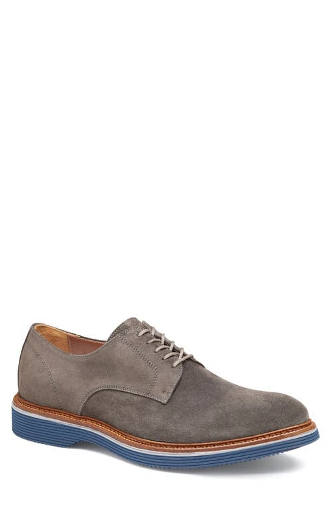 JOHNSTON & MURPHY COLLECTION Jenson Plain Toe Derby Gray Italian Suede at Nordstrom,