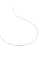 Monica Vinader Super Fine Chain Necklace in 14K Solid Gold at Nordstrom