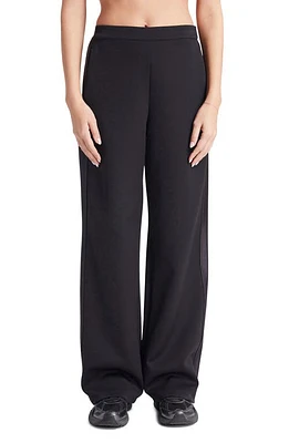 BANDIER Sport Logo Wide Leg Pants Black at Nordstrom,