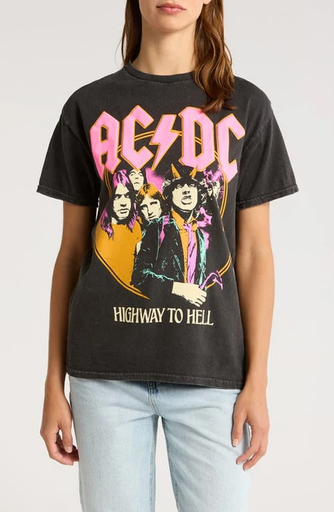 Merch Traffic AC/DC Graphic T-Shirt Charcoal Grey at Nordstrom,