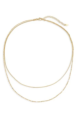 Argento Vivo Sterling Silver Mixed Chain Layered Necklace in Gold at Nordstrom