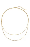 Argento Vivo Sterling Silver Mixed Chain Layered Necklace in Gold at Nordstrom