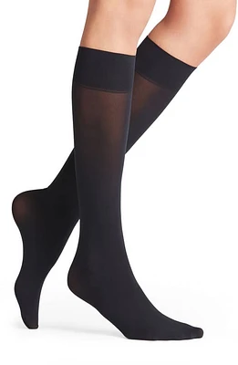 Falke Pure Matte Knee High Socks in Marine at Nordstrom, Size 39-42