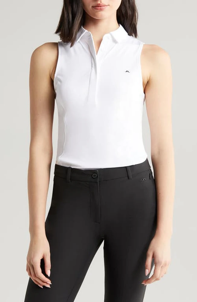 J. Lindeberg Dena Sleeveless Performance Golf Polo at Nordstrom,