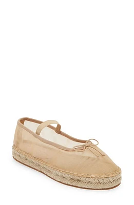 Loeffler Randall Kayla Soft Mary Jane Espadrille Ballet Flat Caramel at Nordstrom,