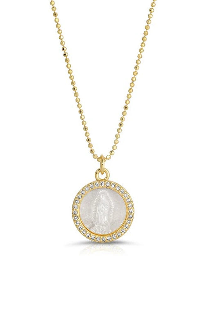 Joy Dravecky Petite Mother Mary Pendant Necklace in Gold at Nordstrom