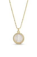 Joy Dravecky Petite Mother Mary Pendant Necklace in Gold at Nordstrom