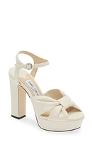 Jimmy Choo Heloise Platform Sandal Latte at Nordstrom,