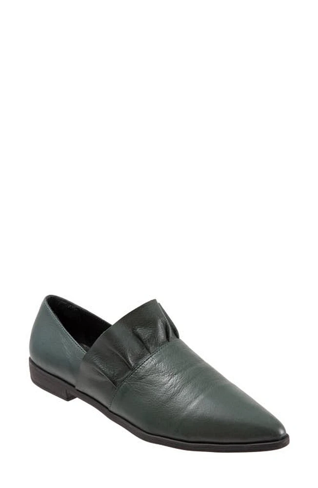 Bueno Burcu Flat Green/Grey Leather at Nordstrom,