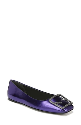 Sarto by Franco Flexa Amaya Metallic Ballet Flat Purple at Nordstrom,