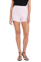 English Factory Check Bouclé Fringe Shorts at Nordstrom,