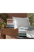 Matouk Talita 615 Thread Count Cotton Sateen Fitted Sheet in Celadon at Nordstrom