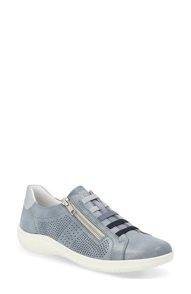 REMONTE Louann Zip Sneaker Blue/Silver/Blue at Nordstrom,