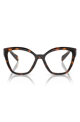 Prada 53mm Square Optical Glasses in Honey at Nordstrom