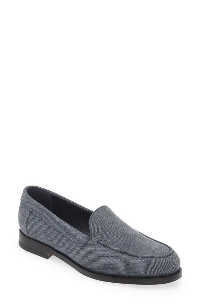 Manolo Blahnik Dineguardo Denim Moc Toe Loafer at Nordstrom,