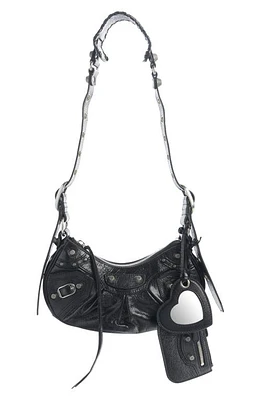 Balenciaga Le Cagole Lambskin Shoulder Bag in Black at Nordstrom